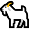 Goat emoji on Microsoft